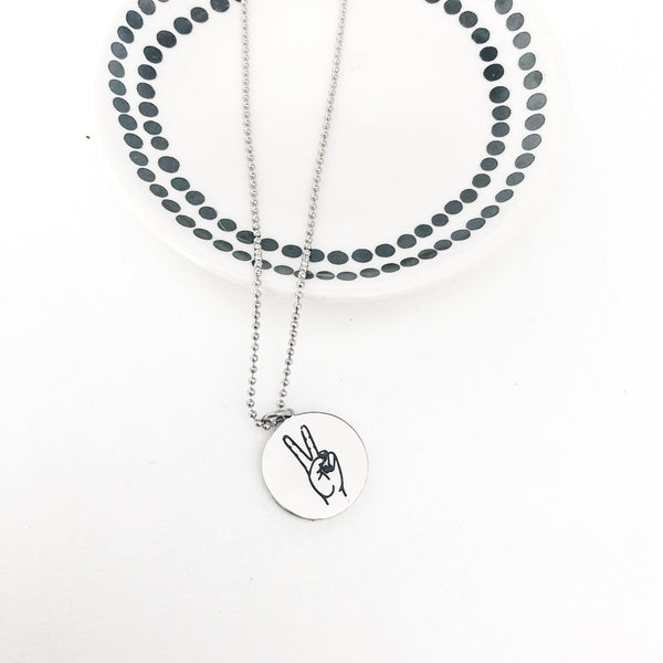 Peace Sign Necklace