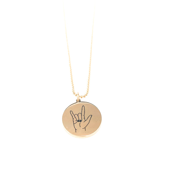 I Love You Necklace