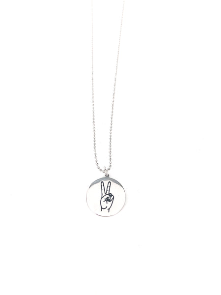 Peace Sign Necklace