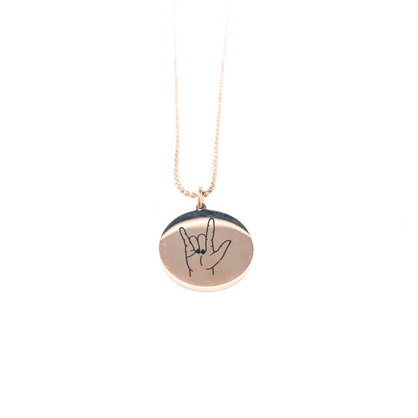 I Love You Necklace