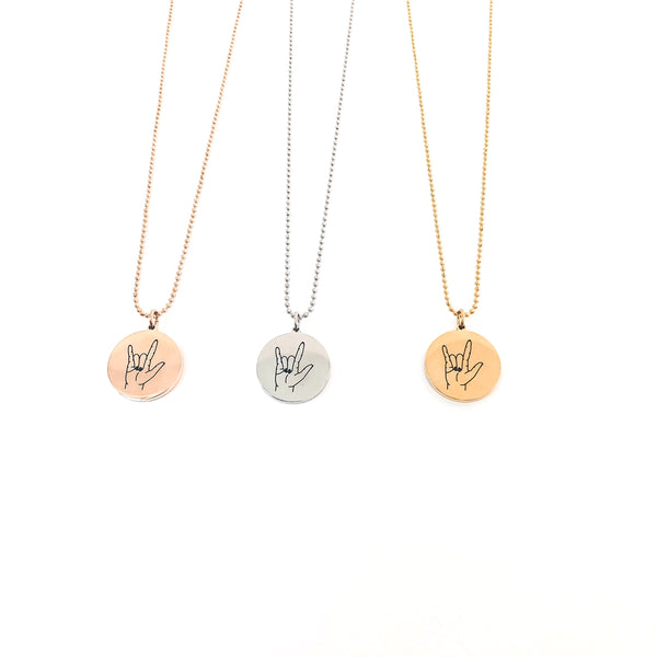 I Love You Necklace