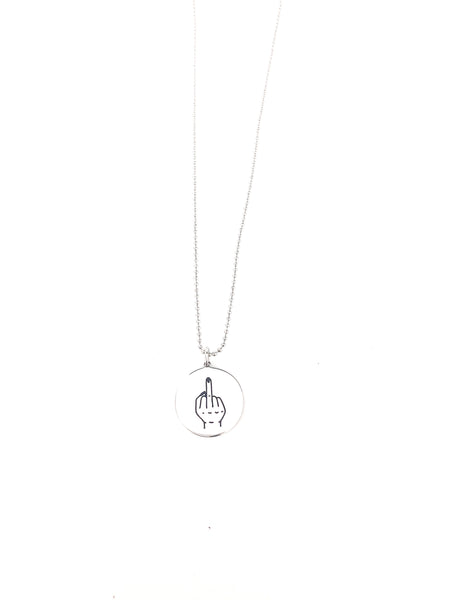 Middle Finger Necklace