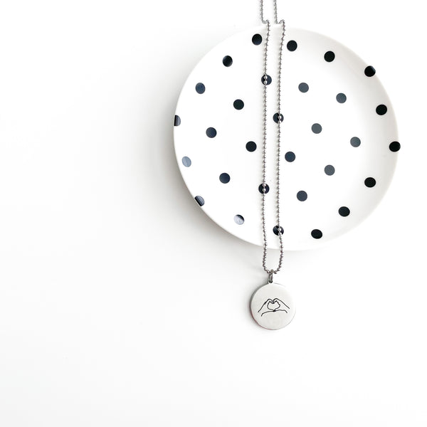 Heart Hand Necklace