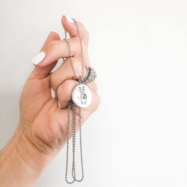Peace Sign Necklace