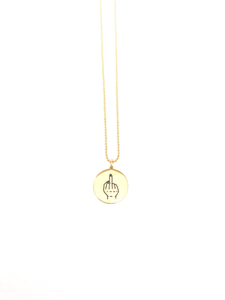 Middle Finger Necklace