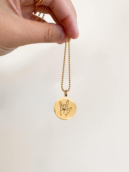 I Love You Necklace