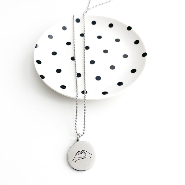 Heart Hand Necklace