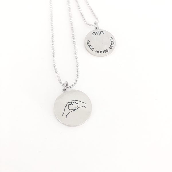 Heart Hand Necklace